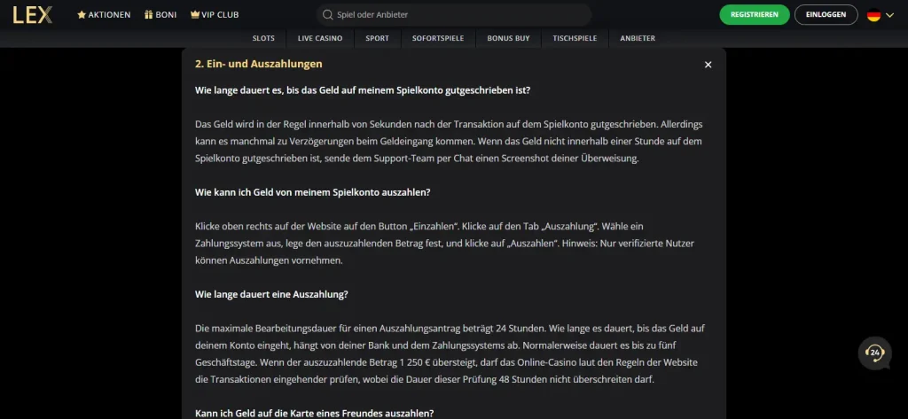 Ansicht verschiedener Zahlungswege auf einem Bildschirm